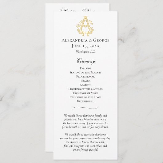 Programme COULEURS ÉDITABLES AG Monogramme GA Monogramme Pro (Devant / Derrière)