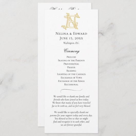 Programme COULEURS ÉDITABLES EN Monogramme EN Monogramme Pro (Devant / Derrière)