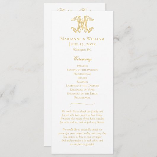 Programme COULEURS ÉDITABLES WM Monogramme MW Monogramme Pro (Devant / Derrière)