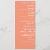 Programme Couleurs modernes Mariage Collage (Dos)