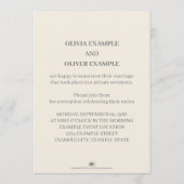 Programme Couple mariage en monochrome (Dos)