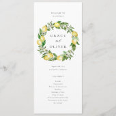 Programme Couronne botanique de citron avec Mariage de verdu (Devant)