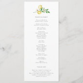 Programme Couronne botanique de citron avec Mariage de verdu (Dos)