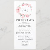 Programme Couronne de fleurs de cerisier à monogramme de mar (Dos)