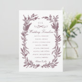 Programme Couronne de mariage champêtre de fleurs sauvages d (Debout devant)