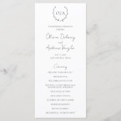 Programme Couronne de monogramme classique élégante pour mar (Devant)