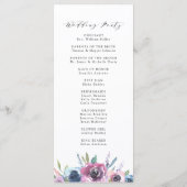Programme Couronne florale Midnight Blooms | Cérémonie de ma (Dos)