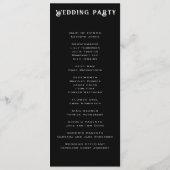 Programme Crânes et Mariage noir Rose (Dos)