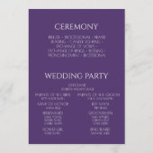 Programme Créer votre propre - Mariage violet (Dos)