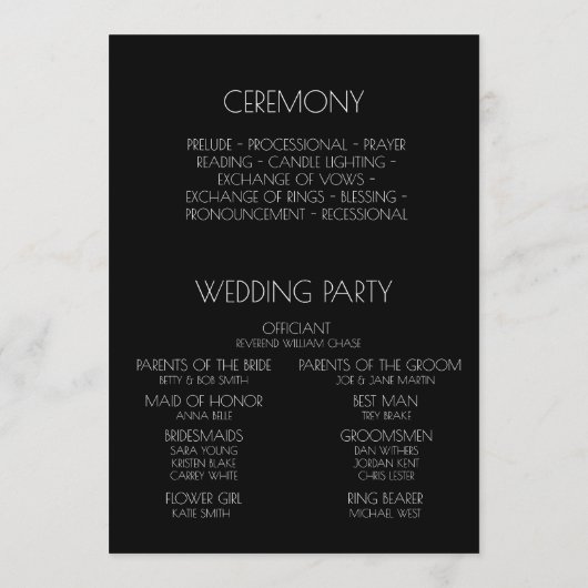 Programme Créer votre propre - Noir (Dos)