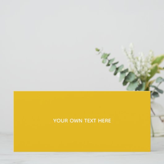 Programme Créez votre propre design personnalisé jaune (Debout devant)