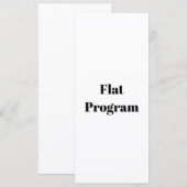 Programme Créez Votre Propre Entreprise Simple 4" x 9,25" à (Devant / Derrière)