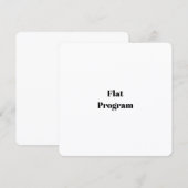 Programme Créez Votre Propre Entreprise Simple 5,25" x 5,25" (Devant / Derrière)