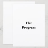 Programme Créez Votre Propre Entreprise Simple 6,5" x 8,75" (Devant / Derrière)