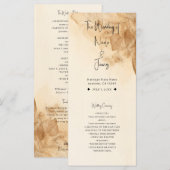 Programme Crème d'Ivoire Botanique Bohème Texturé Mariage (Devant / Derrière)