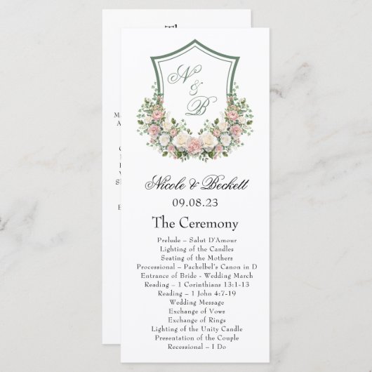 Programme Crête florale rose (Devant / Derrière)