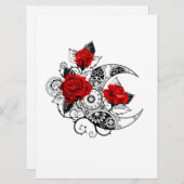 Programme Croissant mécanique avec roses rouges (Devant / Derrière)