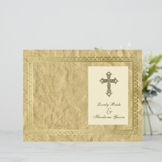 Programme Croix catholique vintage (Debout devant)