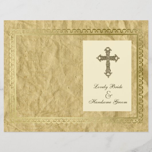 Programme Croix catholique vintage (Devant)