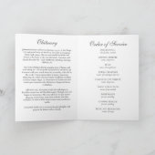 Programme Croix d'or simple Photos Funérailles Ordre de serv (Intérieur)