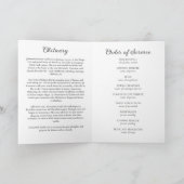 Programme Croix florale Photo Funérailles Ordre de service (Intérieur)