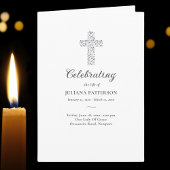 Programme Croix florale Photo Funérailles Ordre de service