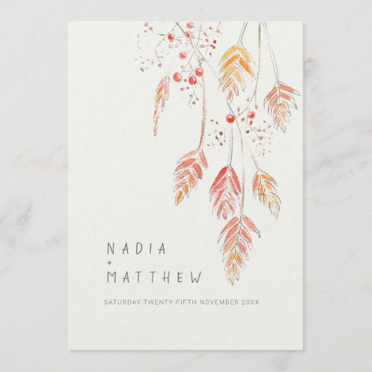 Programme Croquis mariage de automne sur l'aquarelle des bai (Devant)