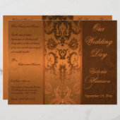 Programme Cuivre et Mariage damassé Brown (Devant / Derrière)
