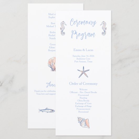 Programme cute coastal (Devant / Derrière)