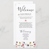 🌸 Programme d'accueil des Mariages Fleur sauvage (Devant / Derrière)