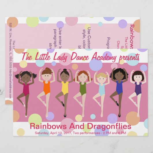 Programme Dance Considérant (Devant / Derrière)