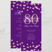 Programme d'anniversaire 80e Rose Gold Marine Part (Devant / Derrière)