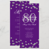 Programme d'anniversaire 80th Silver Purple Partie (Devant / Derrière)