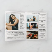 Programme d'anniversaire de journaux unique Infogr (Intérieur)