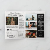 Programme d'anniversaire de journaux unique Infogr (Intérieur)