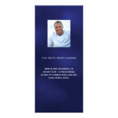 Programme d'anniversaire Marine bleu photo amusant (Dos)