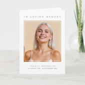 Programme Dans l'Amour de la Mémoire Nécrologie Funérailles  (Devant)