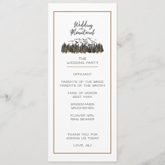 Programme Dans les montagnes (Dos)