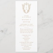 Programme DAPHNE Elegant Gold White Classic Mariage (Devant)