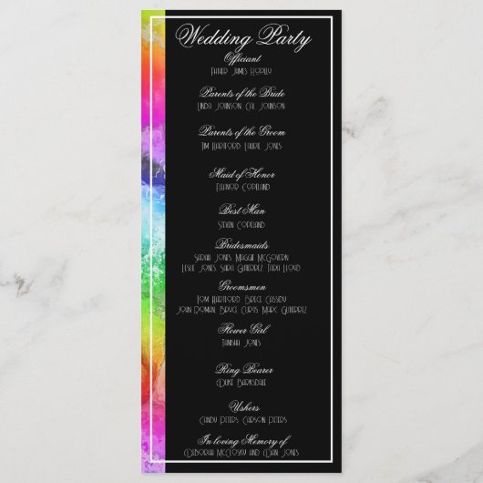 Programme d'aquarelle à l'alcool arc-en-ciel (Dos)