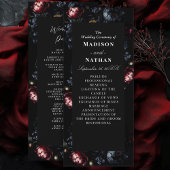Programme Dark Moody Romantic Black Peony Mariage gothique