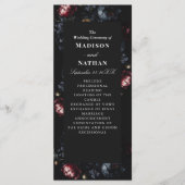 Programme Dark Moody Romantic Black Peony Mariage gothique (Devant)