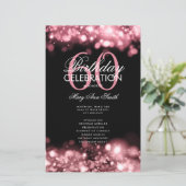 Programme de 60e anniversaire Menu Rose Gold Lumiè (Debout devant)