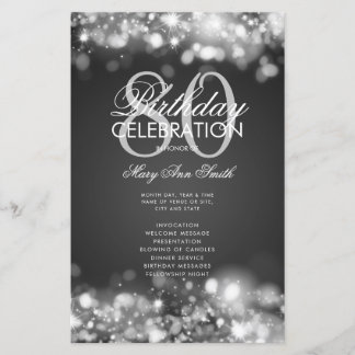 Programme de 80e anniversaire Glam Lights Silver M