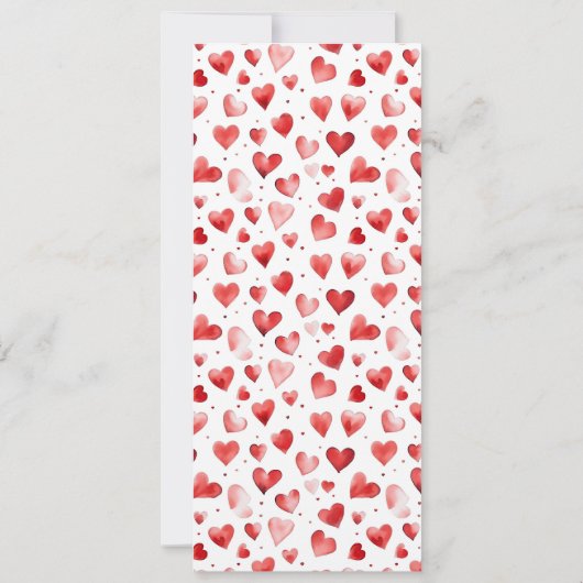 Programme de Baby shower à l'ours de Valentine (Dos)