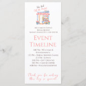 Programme de Baby Shower Floral Frais Hors Marché (Devant)