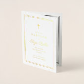 Programme de baptême religieux classique avec feui (Devant)