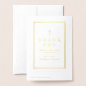 Programme de baptême religieux classique Pétrole d (Derrière avec enveloppe)