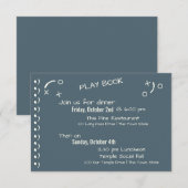 Programme de Bar Mitzvah Vintage Football Pass (Devant / Derrière)