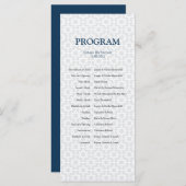 Programme de barre/Bat mitzvah à motif précis (Devant / Derrière)